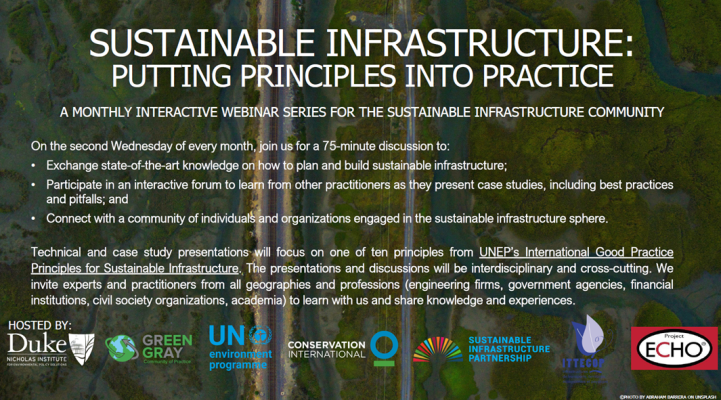 Seminario online sobre planificación estratégica y desarrollo de infraestructuras sostenibles