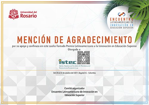 Lee más sobre el artículo ISTEC recibió una mención de agradecimiento por su apoyo al Encuentro Latinoamericano de Innovación en Educación Superior