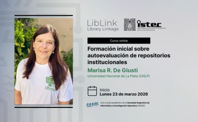 Primer curso online sincrónico de ISTEC en 2026 sobre autoevaluación de repositorios institucionales